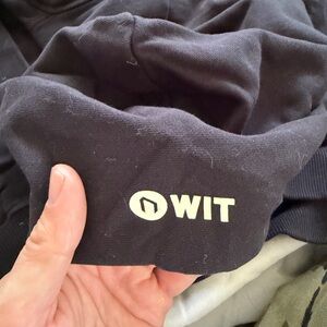 Represent WIT Black Men's Pullover Sweatshirt - Logo Detail